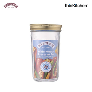 Kilner Wide Mouth Preserve Jar, 0.5 Litre