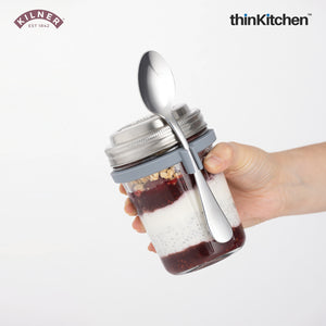 Kilner Breakfast Jar with Spoon, 350 ml