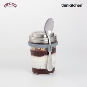 Kilner Breakfast Jar with Spoon, 350 ml