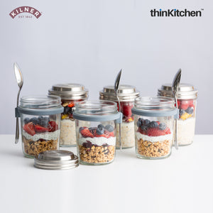 Kilner Breakfast Jar with Spoon, 350 ml