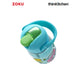 Zoku Teal Dino Flip Straw Bottle, 415ml