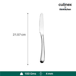 Culinex by thinKitchen | Dora 13/0 Stainless Steel All Purpose Knife, Mirror Finish, Set of 2