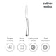 Culinex by thinKitchen | Dora 13/0 Stainless Steel All Purpose Knife, Mirror Finish, Set of 2