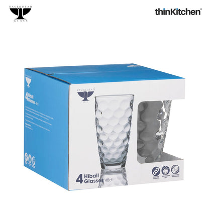 Ravenhead Essentials Disco Super Hiball Glass Set of 4 48cl