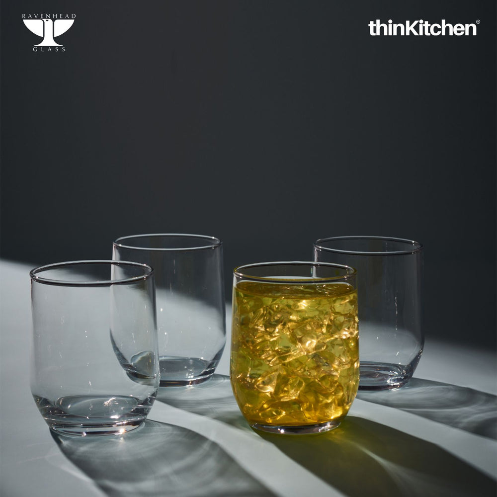 Ravenhead 290ml Premium Transparent Tulip Mixer Glasses, Set of 4