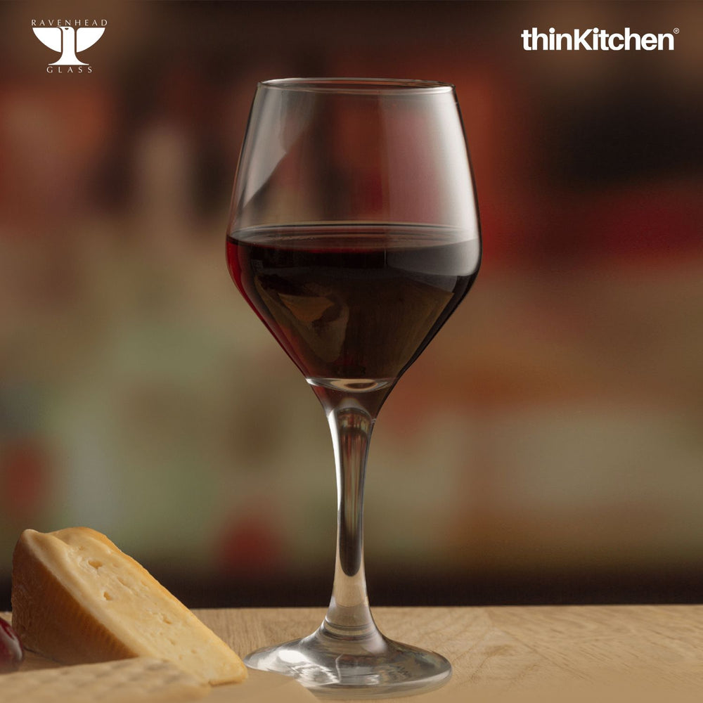 Ravenhead 420ml Premium Red Wine Glass Set of 4 for Wine, Cocktail, Juice, Home Bar & Gifting