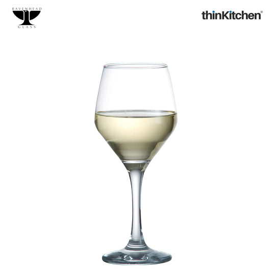 Ravenhead Transparent 4 Piece Majestic White Wine Glasses, 300ml each