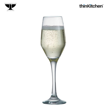 MAJESTIC SET OF 4 FLUTE GLASSES 21CL