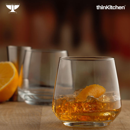 Ravenhead Majestic Set of 4 Premium Mixer Glasses 31cl | Stylish Cocktail & Whisky Glassware