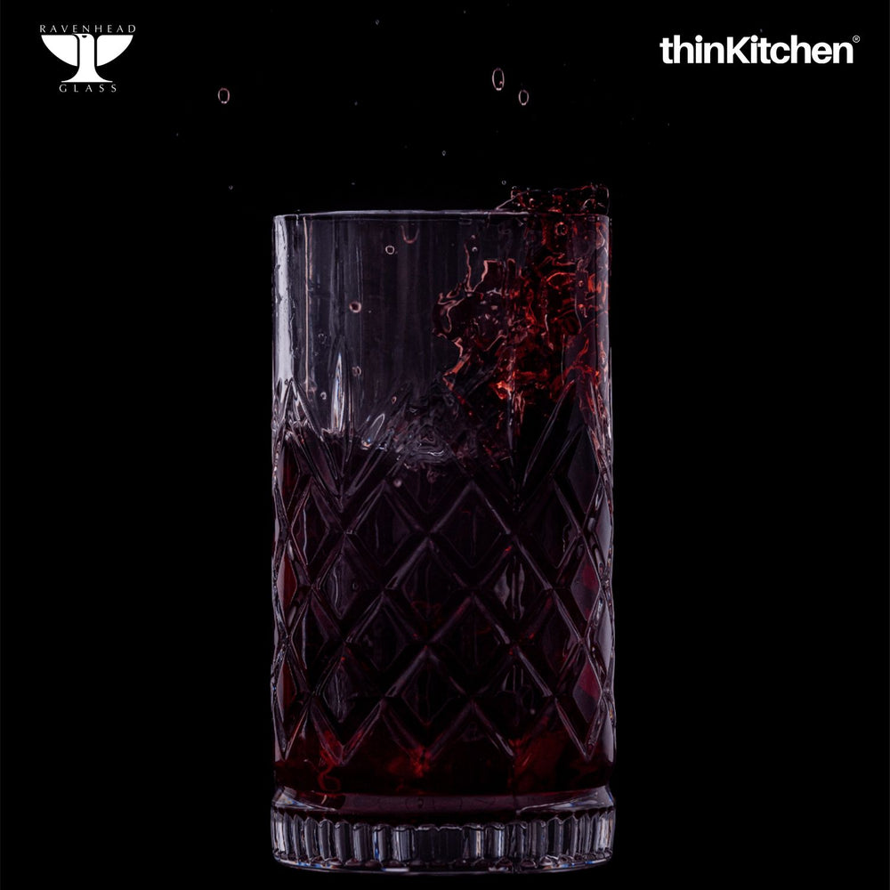 Ravenhead 2 x 450ml Premium Eton Hiball Glasses for Juice, Cocktails & Refreshing Drinks