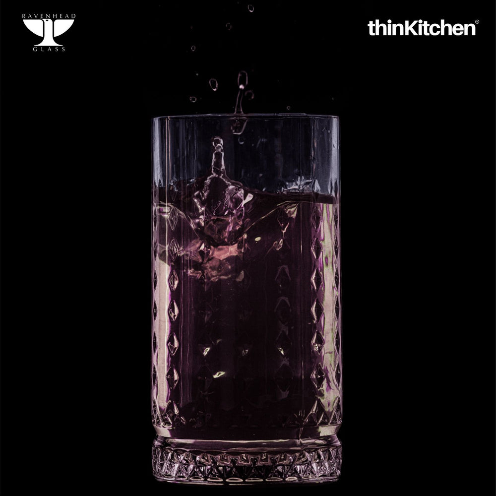 Ravenhead 2 x 450ml Oxbridge Premium Hiball Glasses for Water, Juice, Cocktails & Drinks