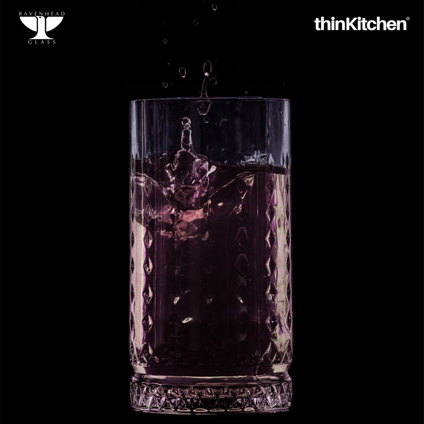 Ravenhead OXBRIDGE SET OF 2 HIBALL GLASSES 45CL