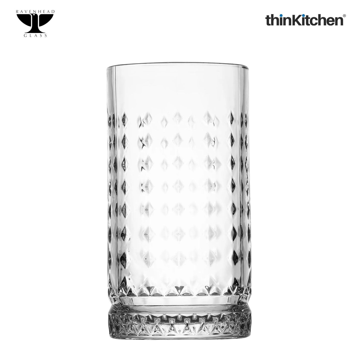 Ravenhead OXBRIDGE SET OF 2 HIBALL GLASSES 45CL
