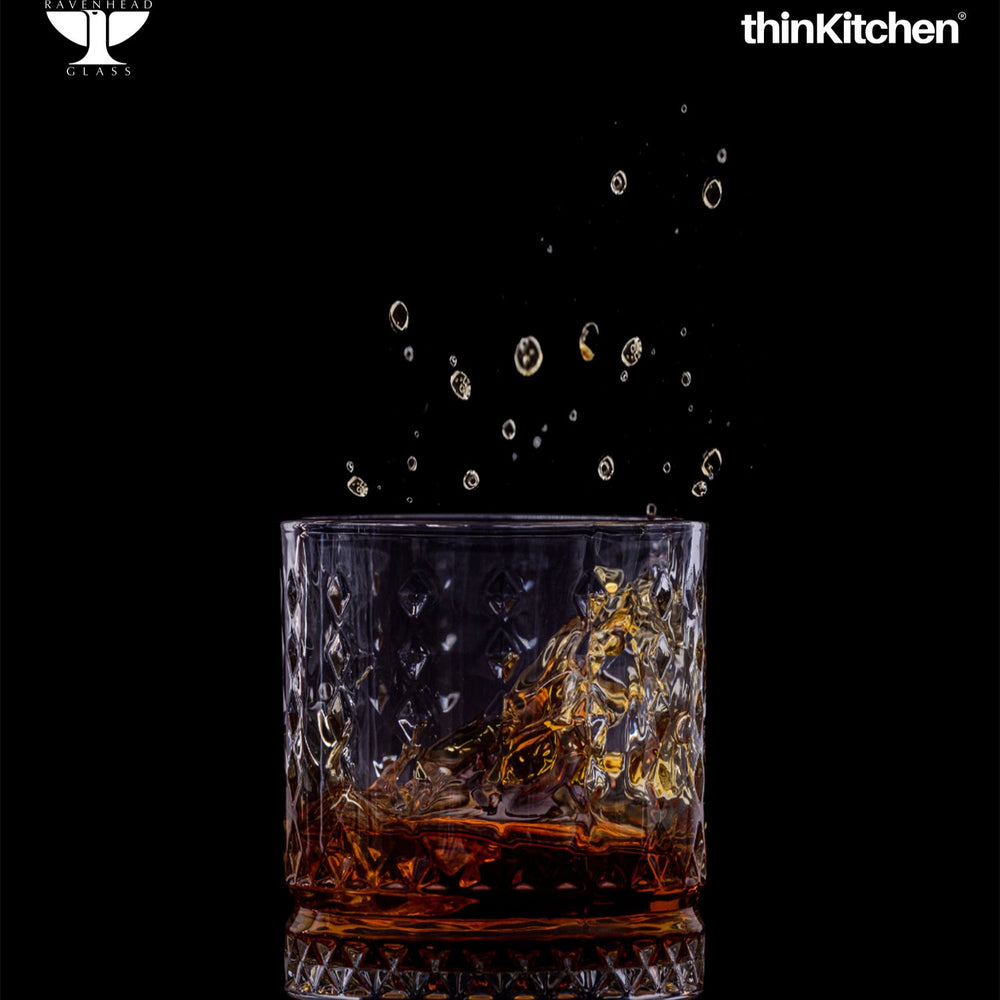 Ravenhead 2 x 370ml Premium Mixer Glasses for Whisky, Cocktails & Daily Use