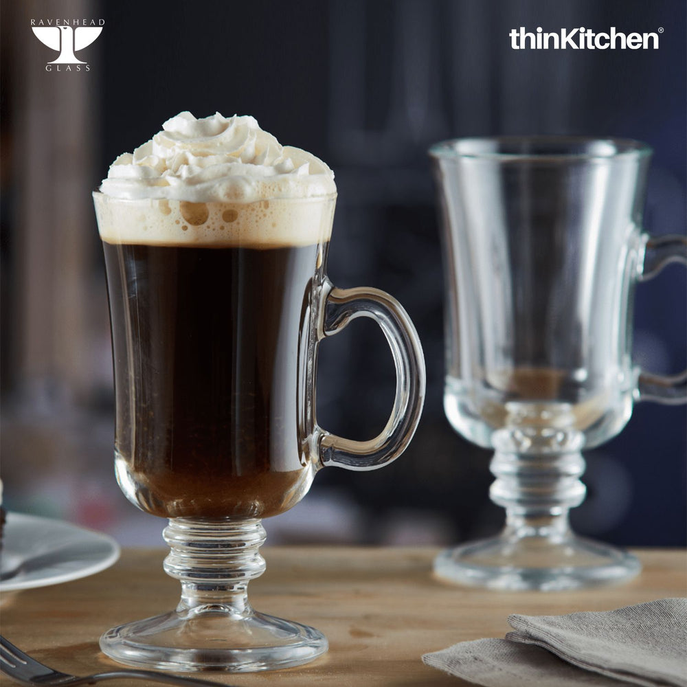 Ravenhead 230ml Transparent Premium Irish Coffee Glasses, Set of 2