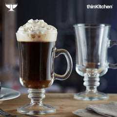 Premium Transparent 2 Piece Irish Coffee Glasses, 230ml each