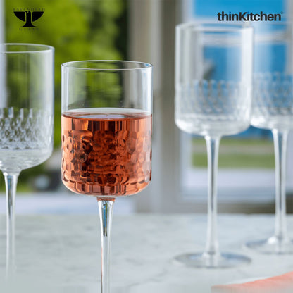 Ravenhead Transparent 2 Piece Pisa Wine Glasses, 420ml each