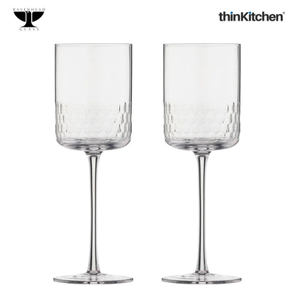 Ravenhead Transparent 2 Piece Pisa Wine Glasses, 420ml each