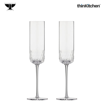Ravenhead Pisa Flute Glasses Set of 2 23cl