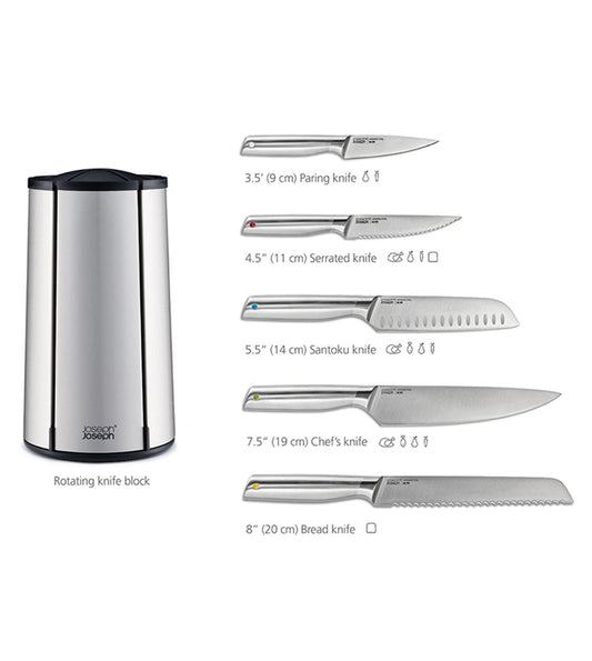 Joseph Joseph Elevate Steel Knives Carousel