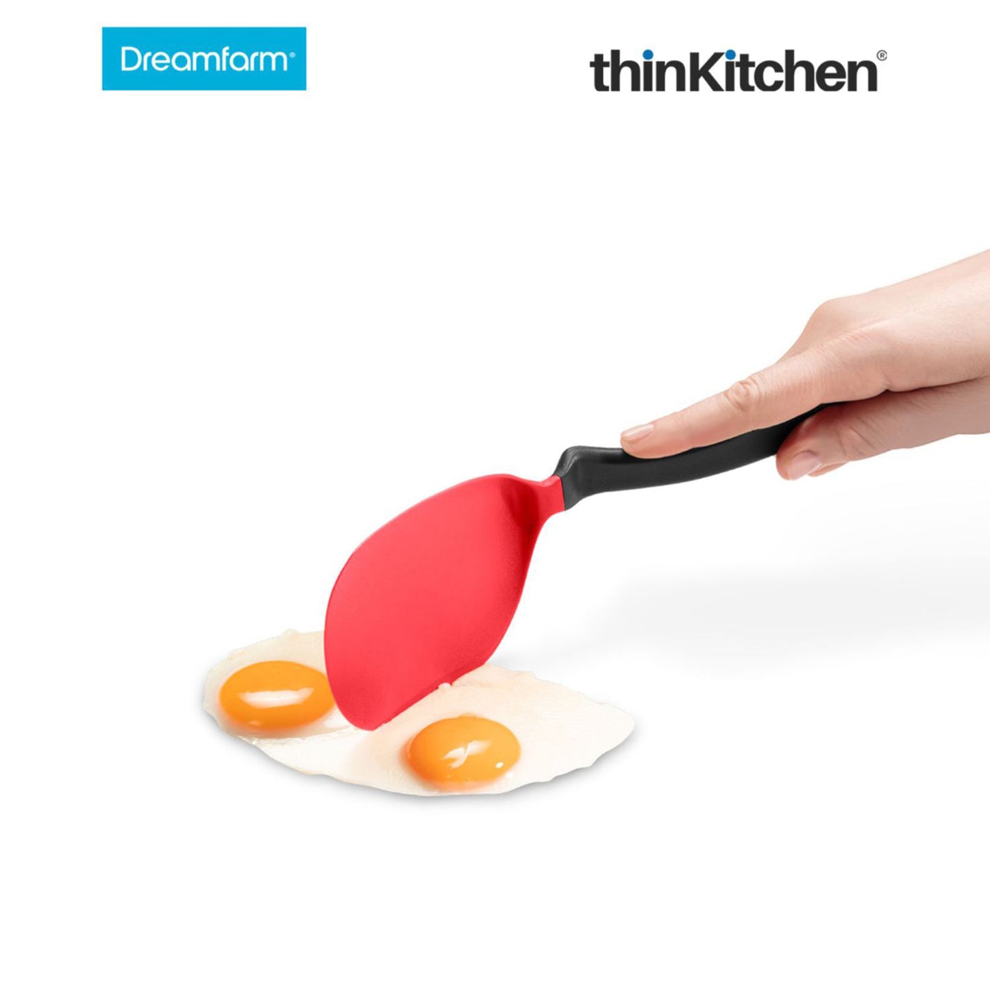 Dreamfarm Chopula Super Flexible Chopping Sit Up Spatula Red