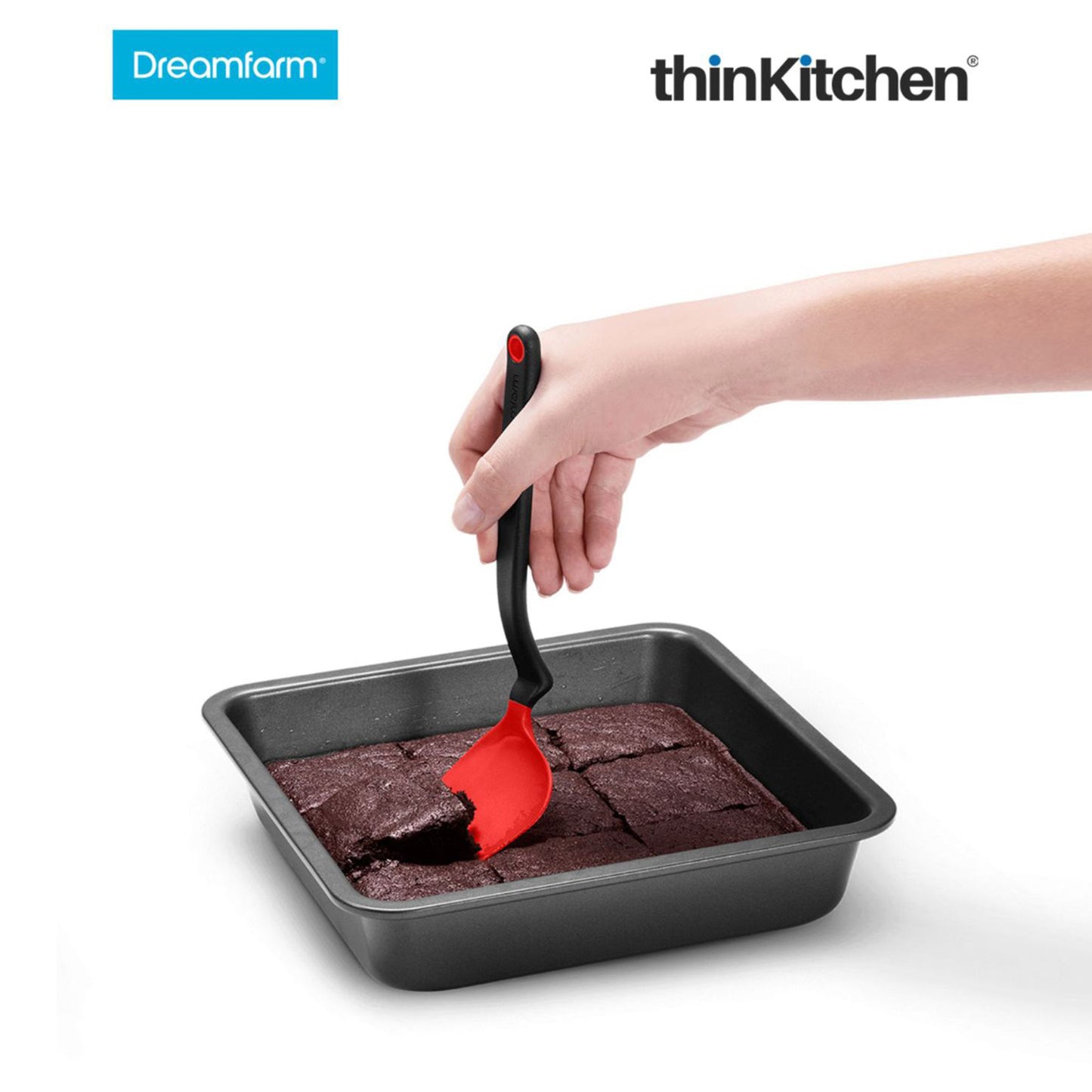 Dreamfarm Chopula Super Flexible Chopping Sit Up Spatula Red