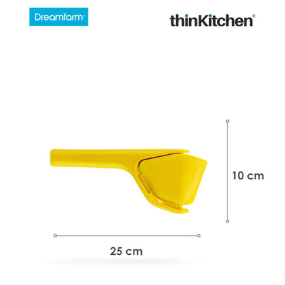 Dreamfarm Lemon Fluicer Easy Squeeze Manual Lemon Juicer Yellow