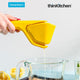 Dreamfarm Lemon Fluicer - Easy Squeeze Manual Lemon Juicer, Yellow