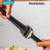 Dreamfarm Unpeeled Manual Garlic Press  - Black | Portable Hand Press Garlic Crusher, Mincer