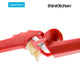 Dreamfarm Garject Lite - Non-Scratch Garlic Press with Ejector, Red