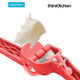 Dreamfarm Garject Lite - Non-Scratch Garlic Press with Ejector, Red