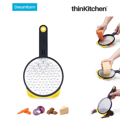 Dreamfarm Ograte Two Sided Speed Grater Yellow