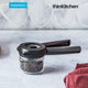 Dreamfarm Ortwo Lite - One-Handed Plastic Pepper Mill with Ceramic Grinder, Black