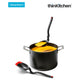 Dreamfarm Spadle - Non-Stick Cooking Spoon & Serving Ladle with Measurements, Red