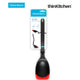 Dreamfarm Spadle - Non-Stick Cooking Spoon & Serving Ladle with Measurements, Red