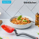 Dreamfarm Holey Spadle - Non-Stick Cooking Spoon & Serving Ladle with Holes, Red
