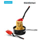 Dreamfarm Holey Spadle - Non-Stick Cooking Spoon & Serving Ladle with Holes, Red