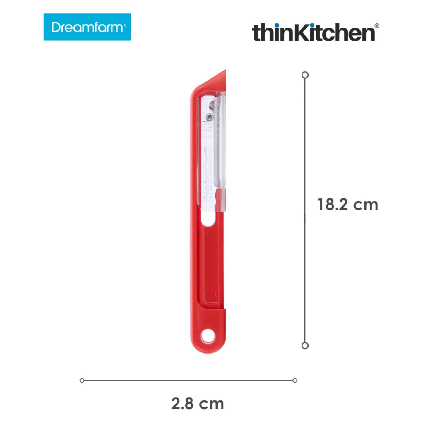 Dreamfarm Sharple Self Sharpening Vegetable Peeler Red
