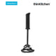 Dreamfarm Smood Lite - One-Handed Vegetable & Potato Masher with Soft Grip and Bowl Scraper, Black