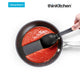 Dreamfarm Supoon - Non-Stick Silicone Sit Up Scraping & Cooking Spoon with Measuring Lines, Black