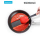 Dreamfarm Supoon - Non-Stick Silicone Sit Up Scraping & Cooking Spoon with Measuring Lines, Red