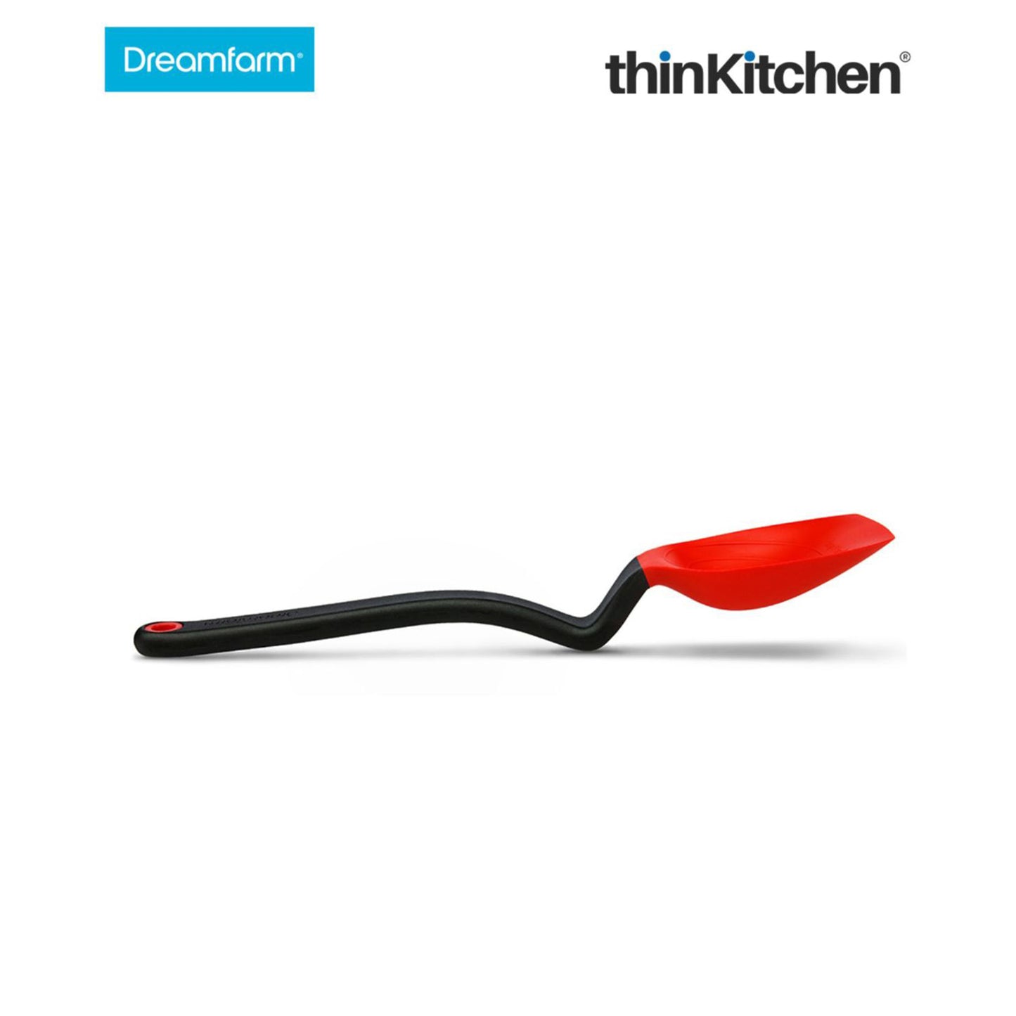 Dreamfarm Supoon Non Stick Silicone Sit Up Scraping Cooking Spoon With Measuring Lines Red 1