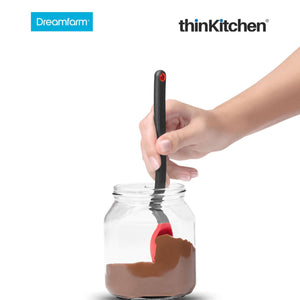 Dreamfarm Mini Supoon - Non-Stick Silicone Sit Up Scraping, Red