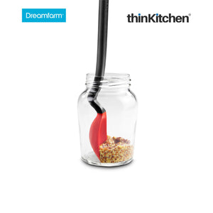 Dreamfarm Mini Supoon - Non-Stick Silicone Sit Up Scraping, Red