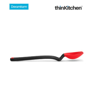 Dreamfarm Mini Supoon - Non-Stick Silicone Sit Up Scraping, Red