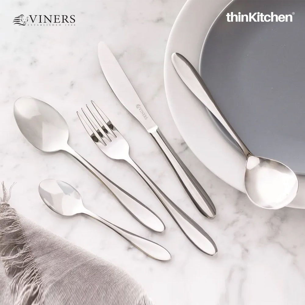 Viners 16‑Pc Mirror Polished Stainless Steel Cutlery Set
