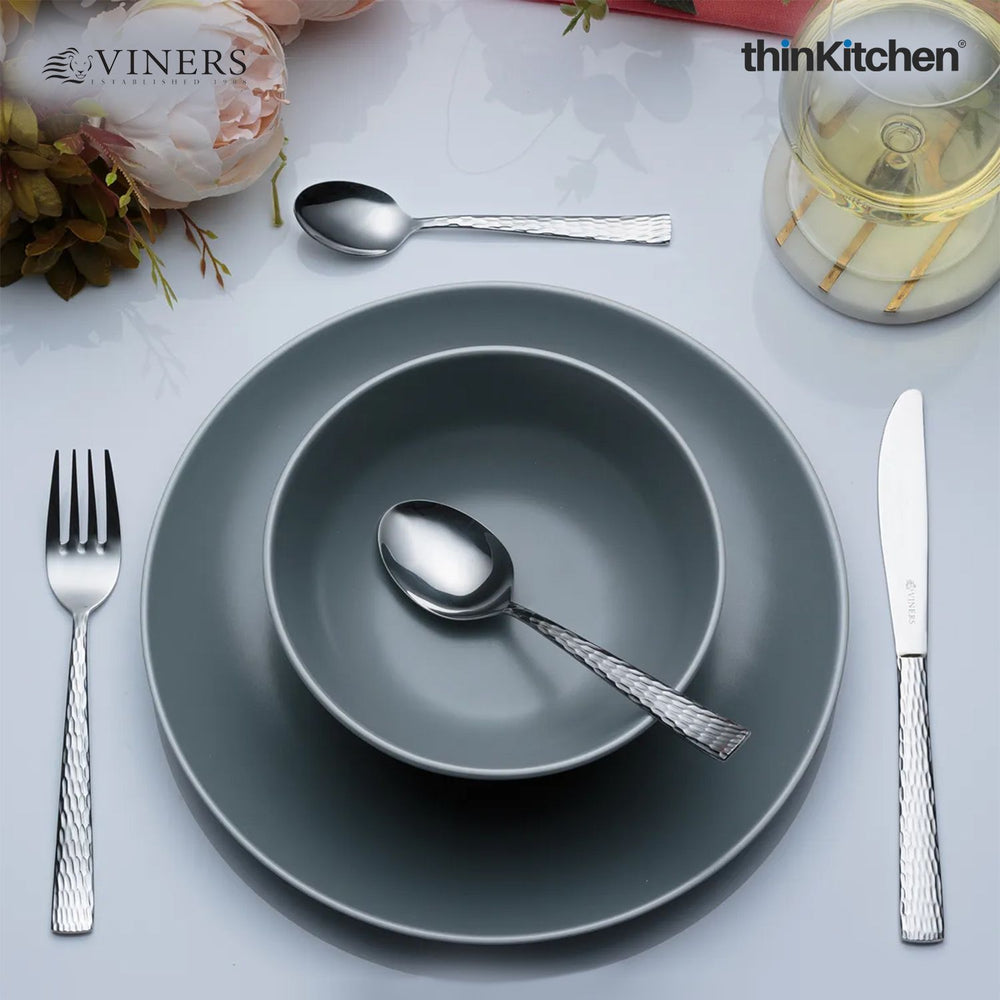 Viners 16‑Pc Stainless Steel Cutlery Set –  Luxury Rustproof Flatware Crafted in UK