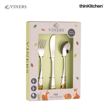 FOX 3 PCE KIDS CUTLERY SET GIFTBOX