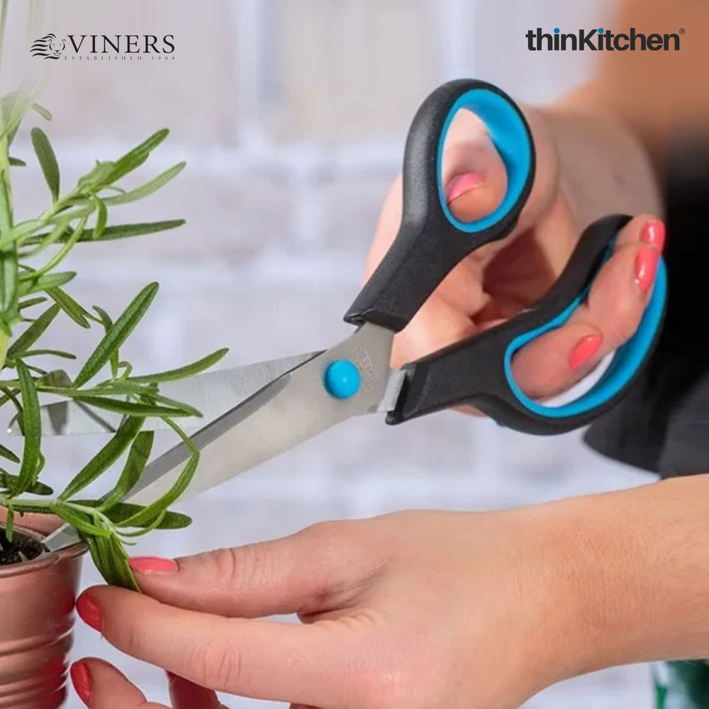 Viners Premium Stainless Steel Multipurpose Sharp Kitchen Scissors Set of 2 Pcs – 8" & 10" | For Vegetable Cutting, Chopping, and Kitchen Use