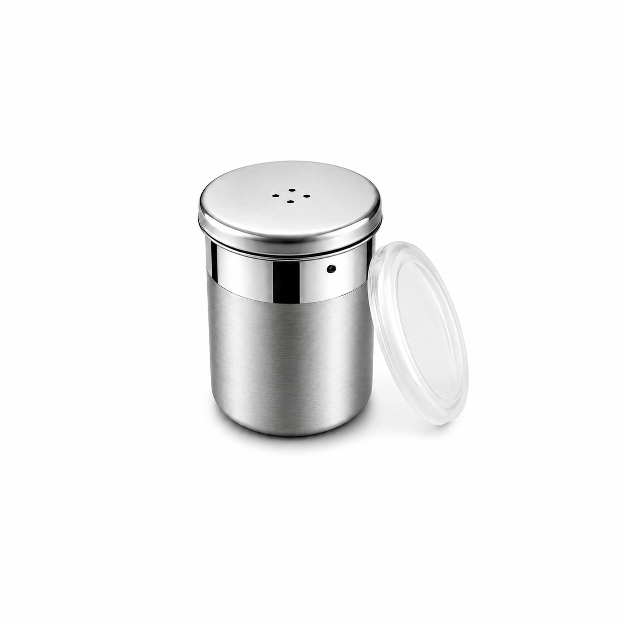 Culinex Stainless Steel Portable Small 120ml Mini Salt Dispenser 6x5 cms for Salt, Powdered Sugar
